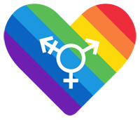 lgbt heart shape